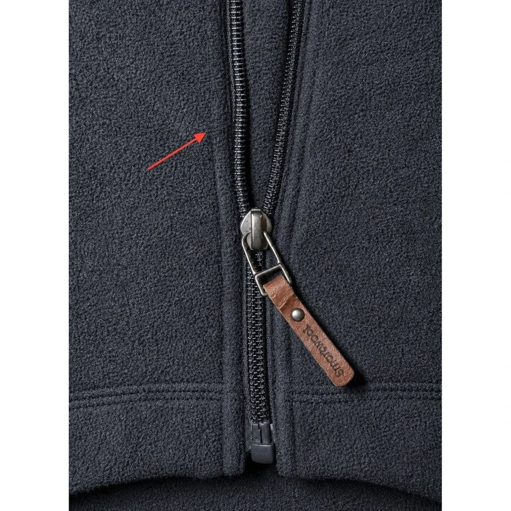 Smartwool Mens Large Hudson Trail Fleece Vest Grey Wool Blend Outdoor Hiking